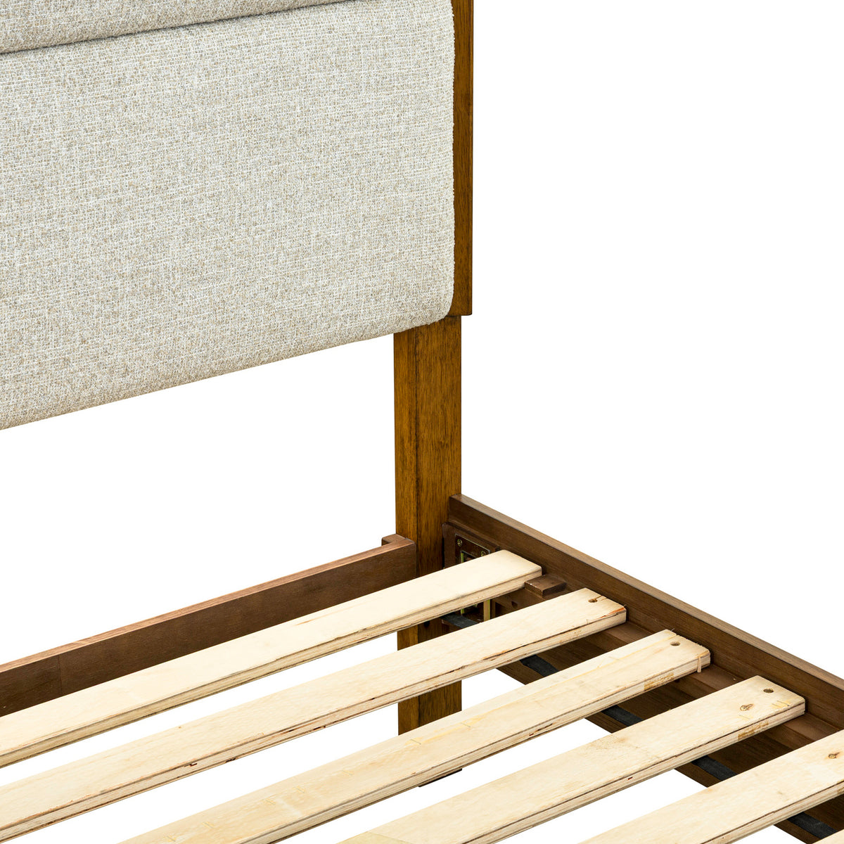 Century Modern Queen Uph Platform Bed