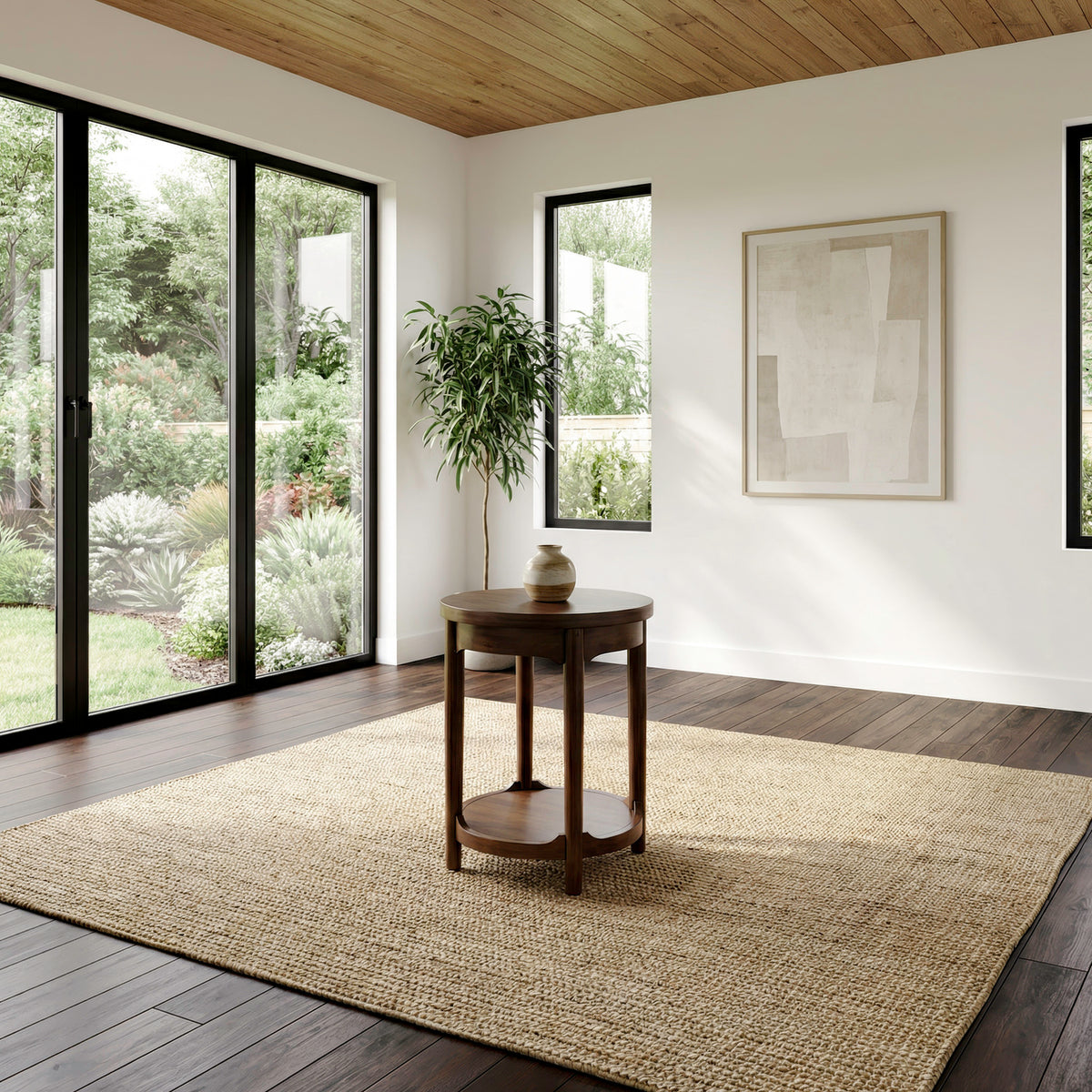 Century Modern Round Chairside Table
