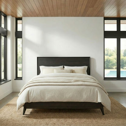 Century Modern Queen Platform Bed