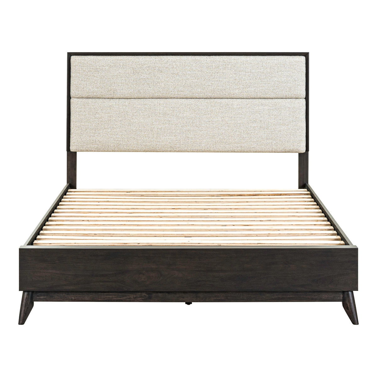 Century Modern Queen Uph Platform Bed