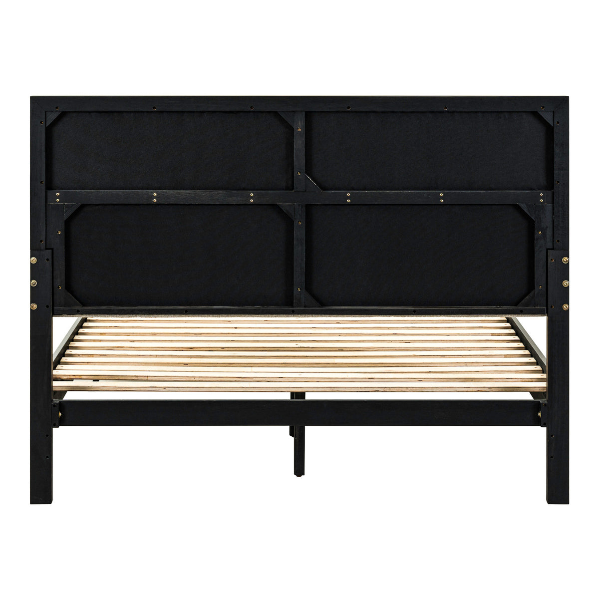 Century Modern Queen Uph Platform Bed