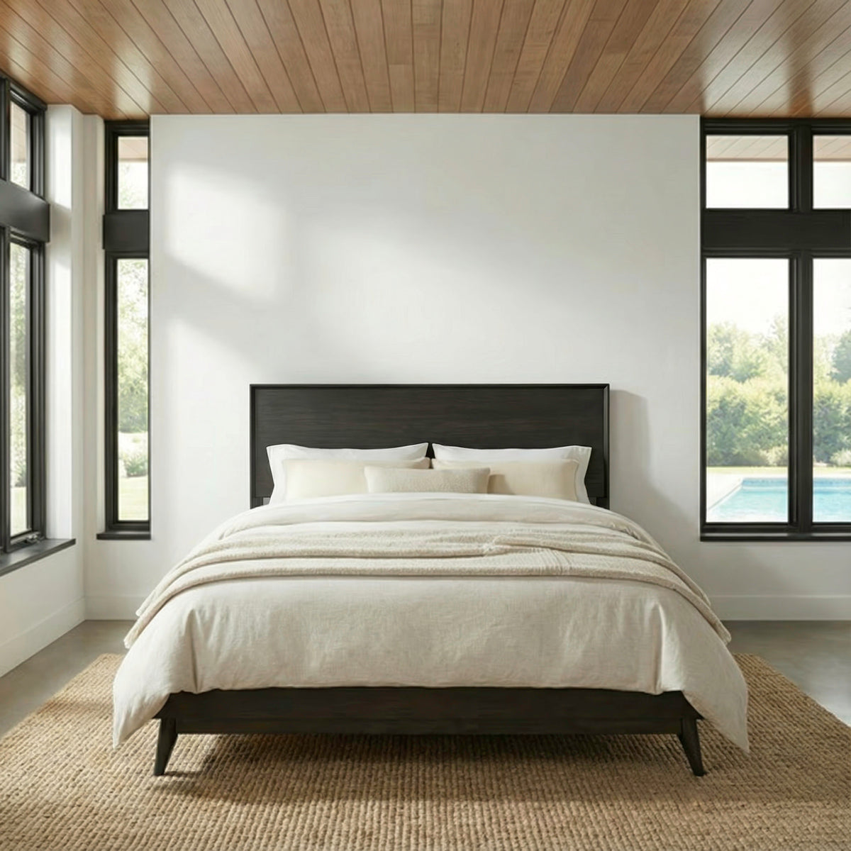 Century Modern Queen Panel Headboard