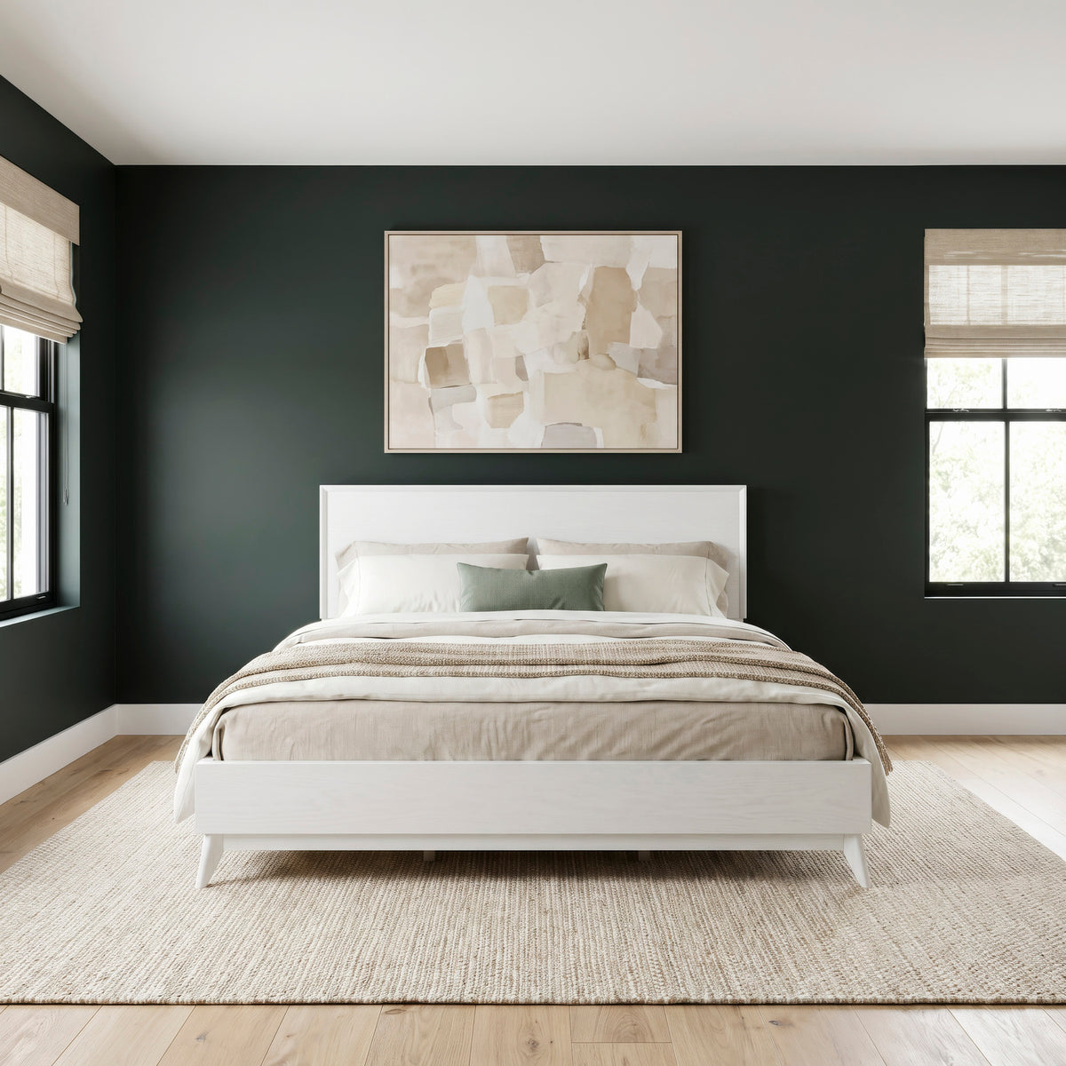 Century Modern Queen Platform Bed