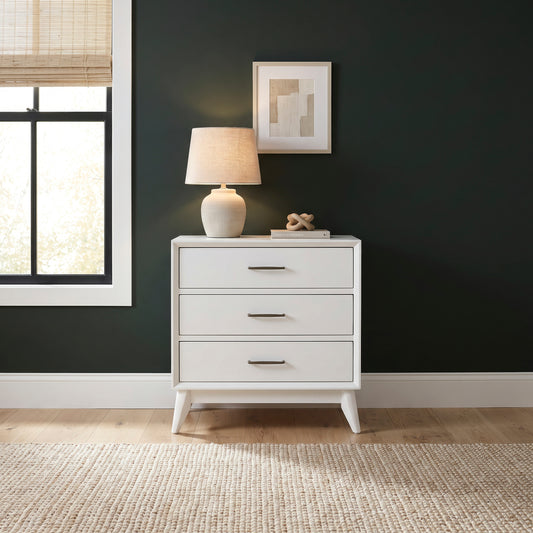 Century Modern Nightstand w/ Charging Station