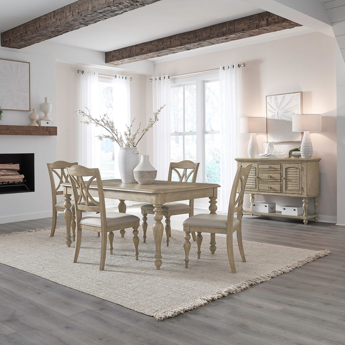 Summer House 5 Piece Rectangular Table Set