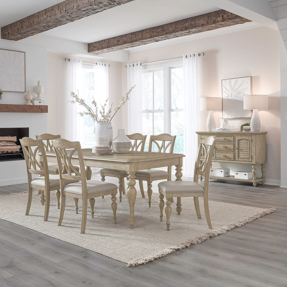 Summer House 7 Piece Rectangular Table Set