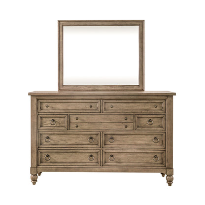 Americana Farmhouse Dresser & Mirror Bedroom Set