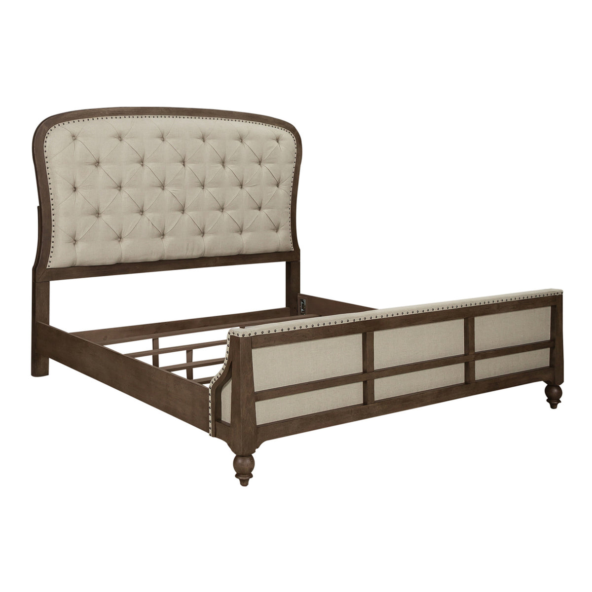 Americana Farmhouse Queen Shelter Bed, Dresser & Mirror, Chest, Night Stand Bedroom Set