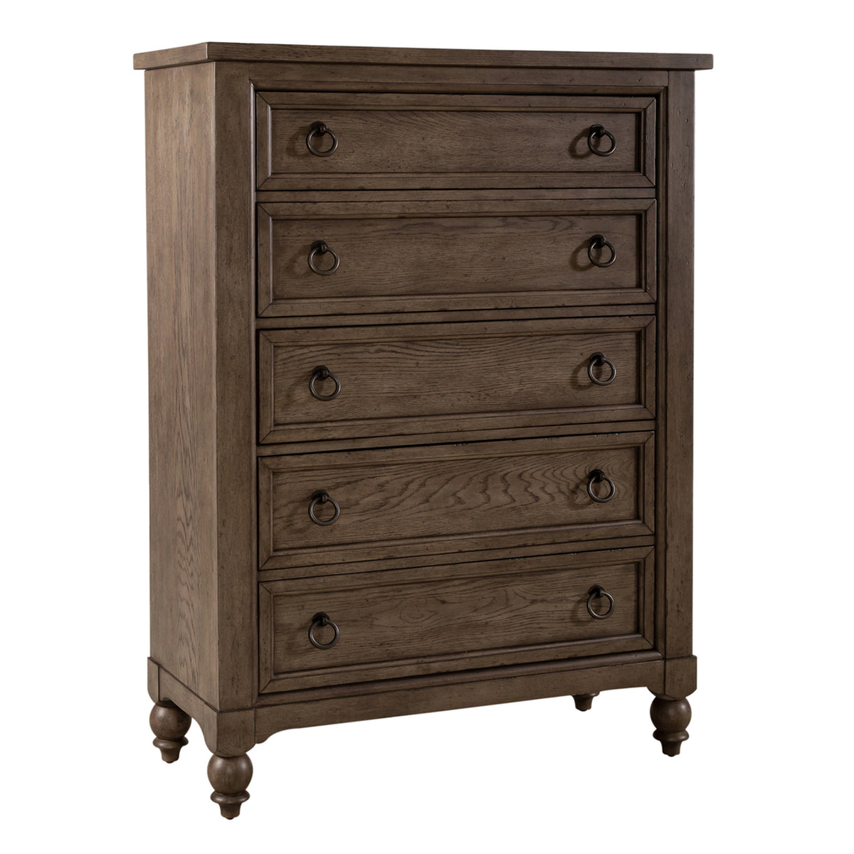 Americana Farmhouse Queen Shelter Bed, Dresser & Mirror, Chest, Night Stand Bedroom Set