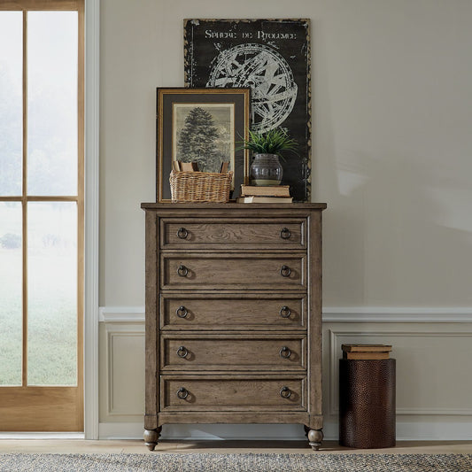 Americana Farmhouse 5 Drawer Chest