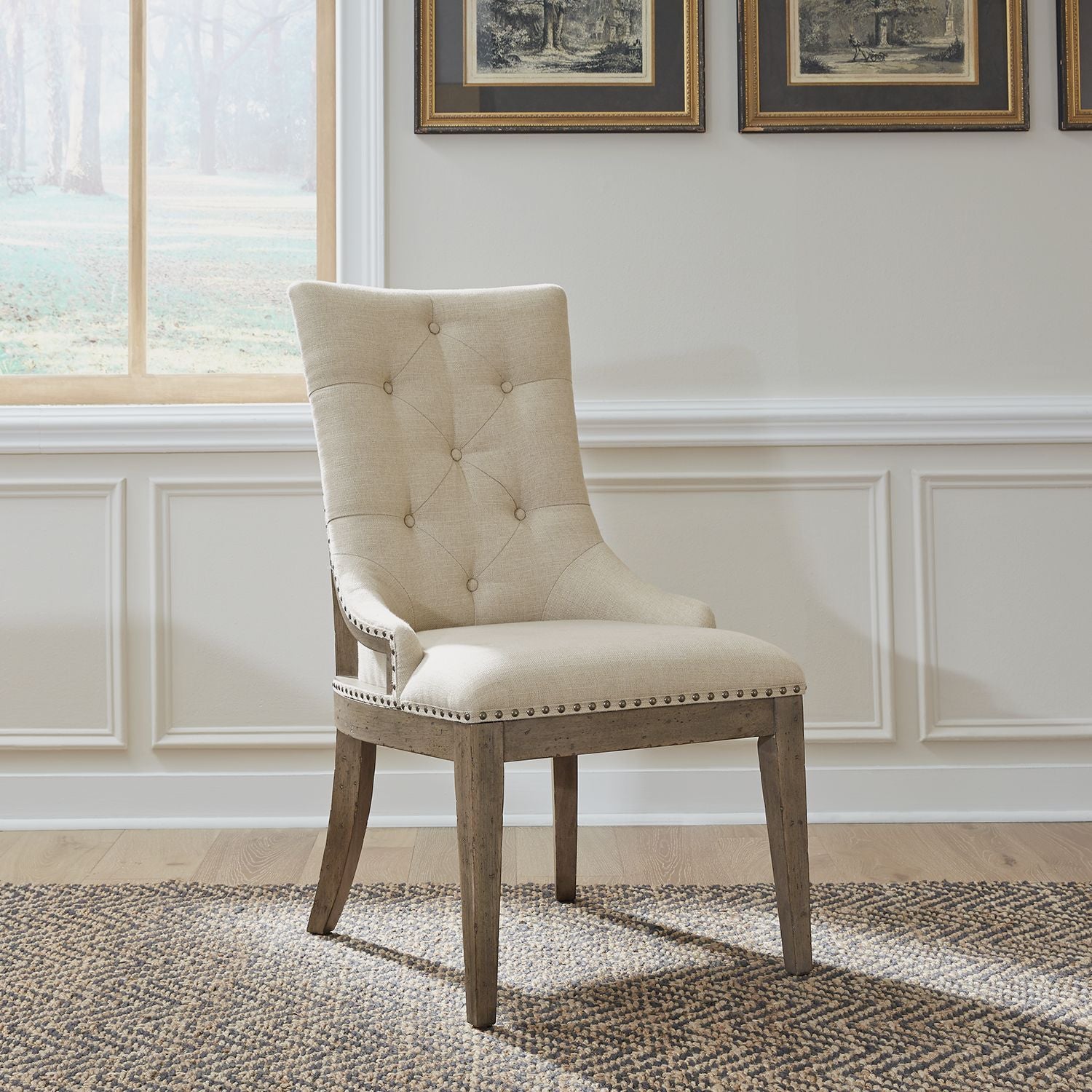 Americana Farmhouse Uph Shelter Side Chair (RTA)