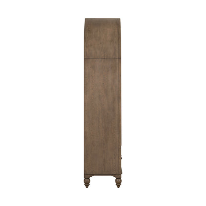 Americana Farmhouse Arched Display Cabinet