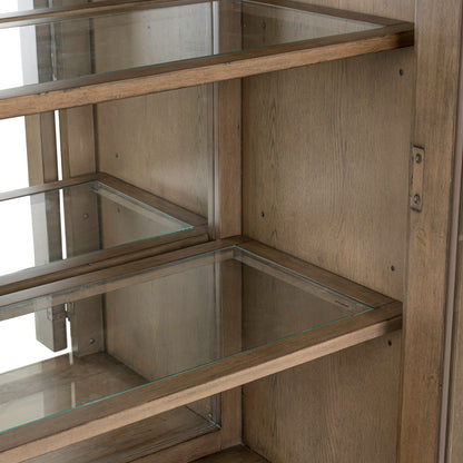 Americana Farmhouse Arched Display Cabinet