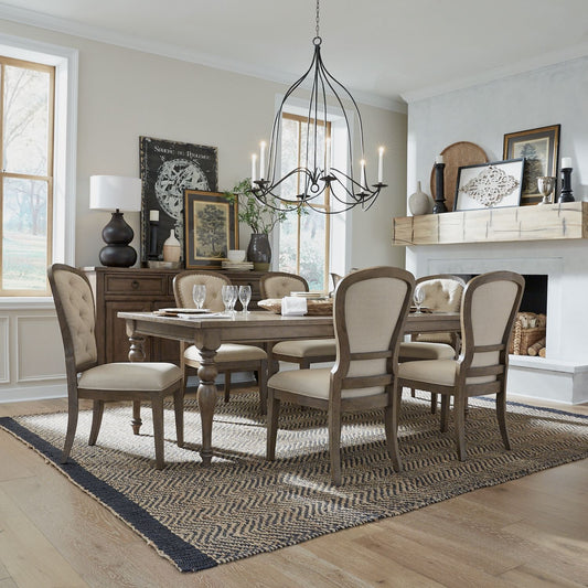Americana Farmhouse Optional 7 Piece Leg Table Set