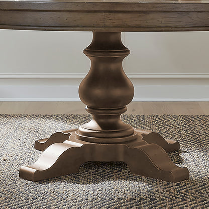 Americana Farmhouse Single Pedestal Table Base