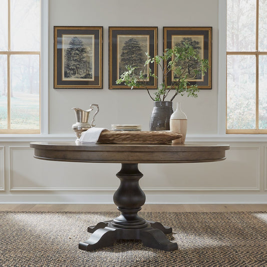 Americana Farmhouse Single Pedestal Table Top