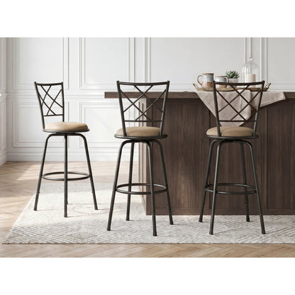 Nexus 3-Piece Pack Convertible Swivel Counter/Pub Height Chair (Set of 3)