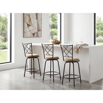 Nexus 3-Piece Pack Convertible Swivel Counter/Pub Height Chair (Set of 3)