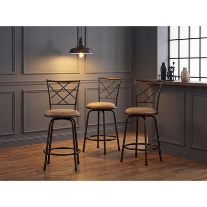 Nexus 3-Piece Pack Convertible Swivel Counter/Pub Height Chair (Set of 3)