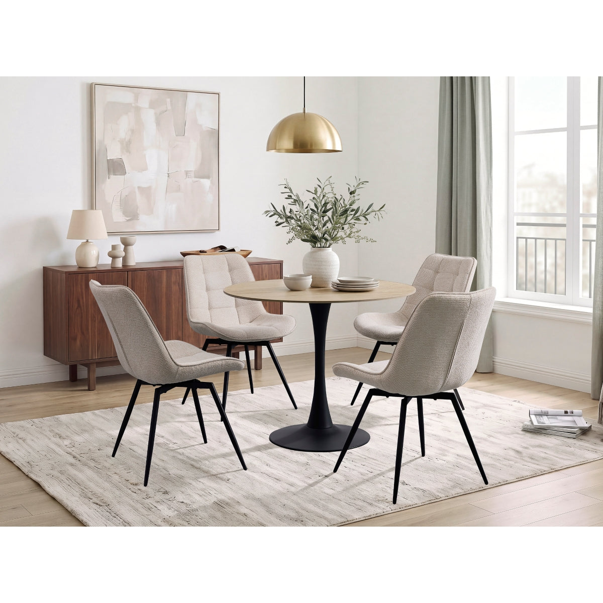 Tulipana Swivel Side Chair