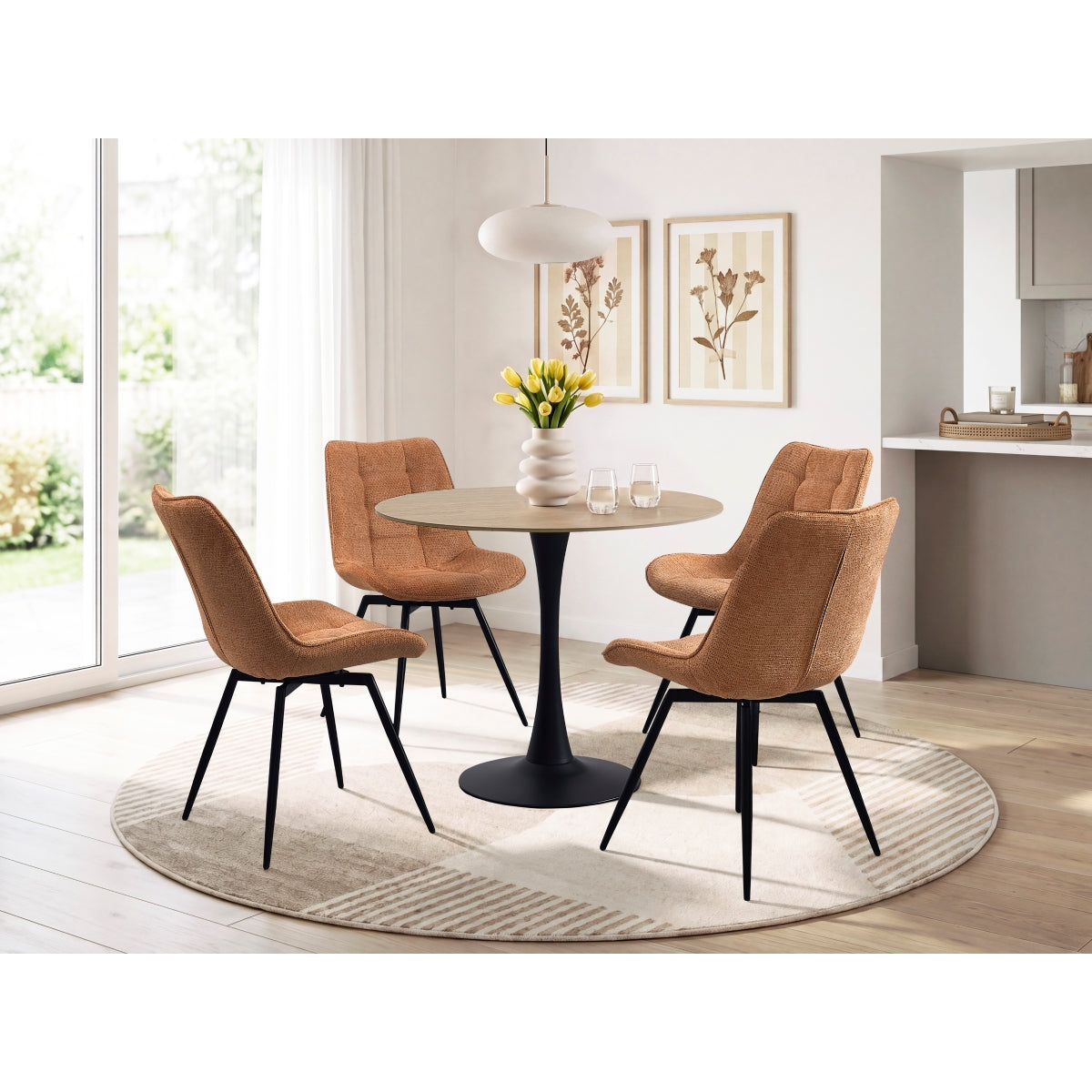 Tulipana Swivel Side Chair