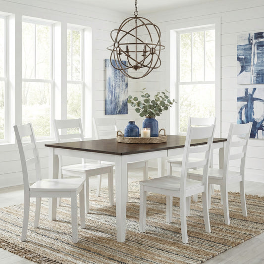 Landale 7 Piece Leg Table Set