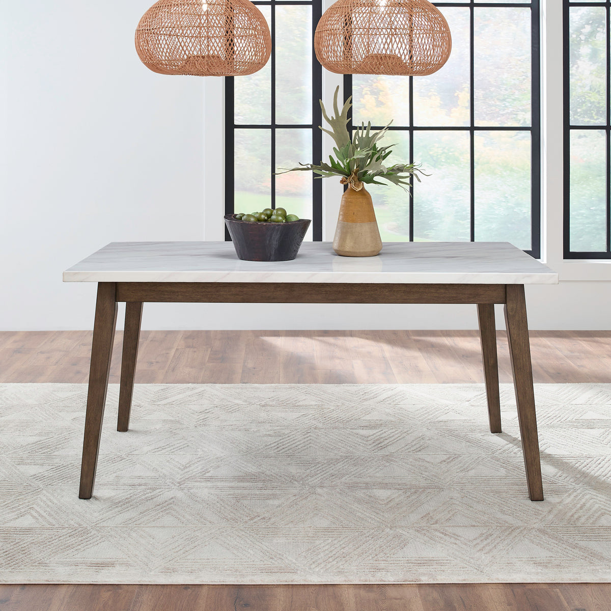 Edison Rectangular Leg Table