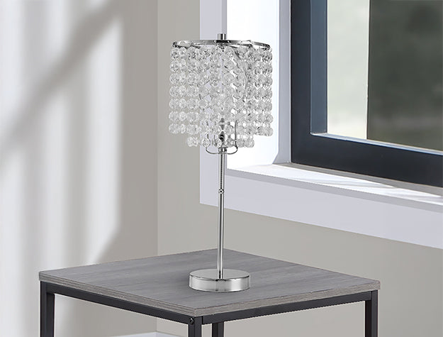 Chrome Table Lamp 19"H (6213T-CH-1)