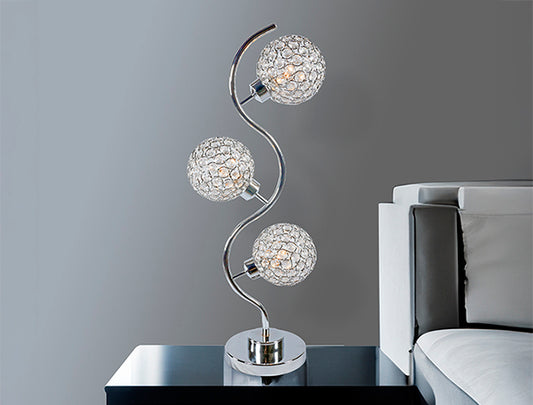 Crystal 3 Globe Table Lamp (6260T)