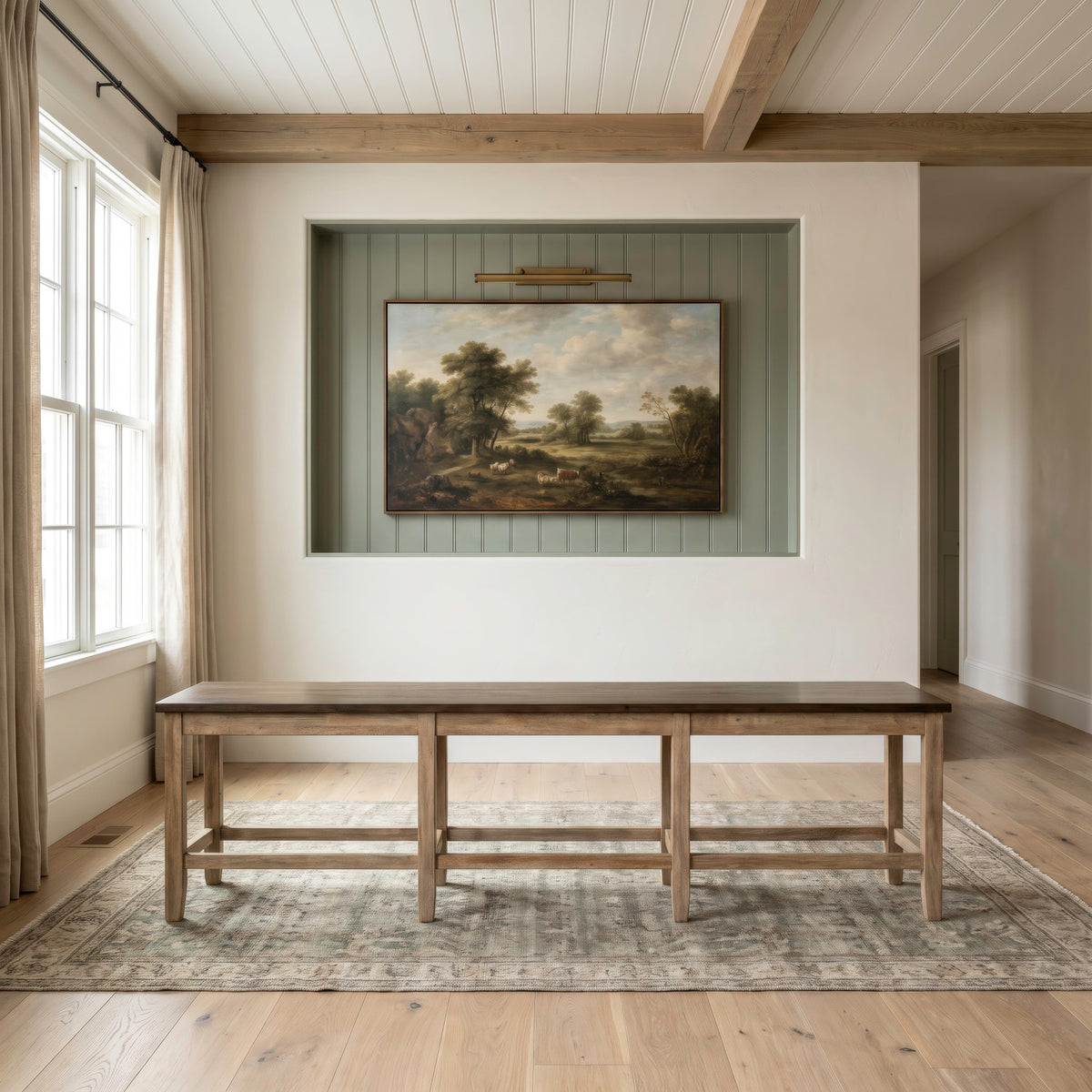 Lindsey Farm Counter Height Bench