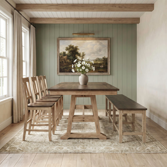 Lindsey Farm 6 Piece Counter Height Table Set