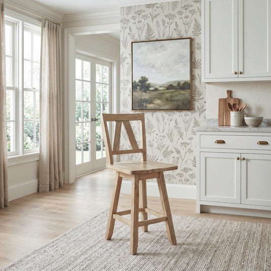 Lindsey Farm Counter Height Swivel Chair (RTA)