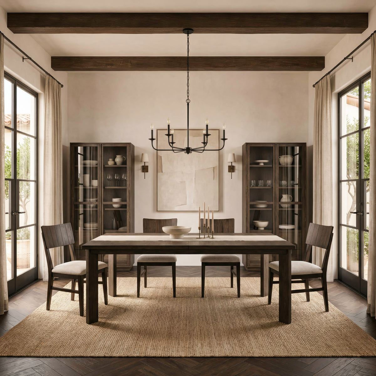 Stillwater Opt 5 Piece Rectangular Table Set