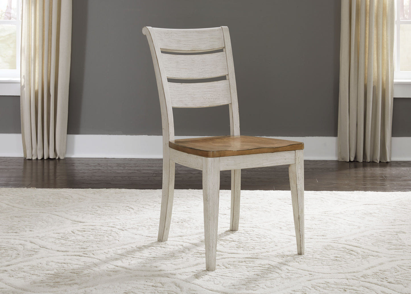 Farmhouse Reimagined Ladder Back Side Chair (RTA)