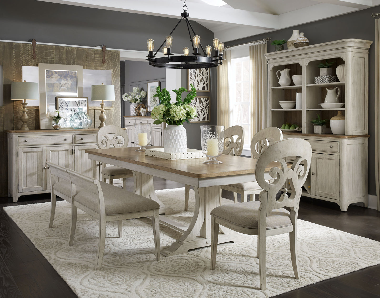 Farmhouse Reimagined Uph Bench (RTA)