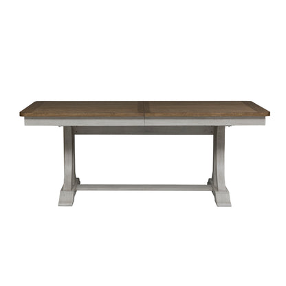 Farmhouse Reimagined Opt 5 Piece Trestle Table Set