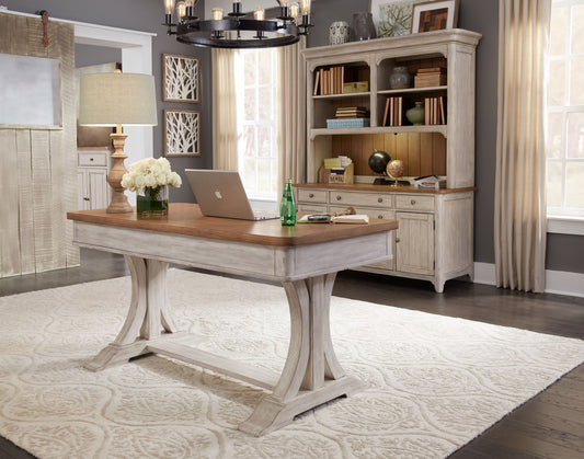 Farmhouse Reimagined 3 Piece Desk & Hutch Set