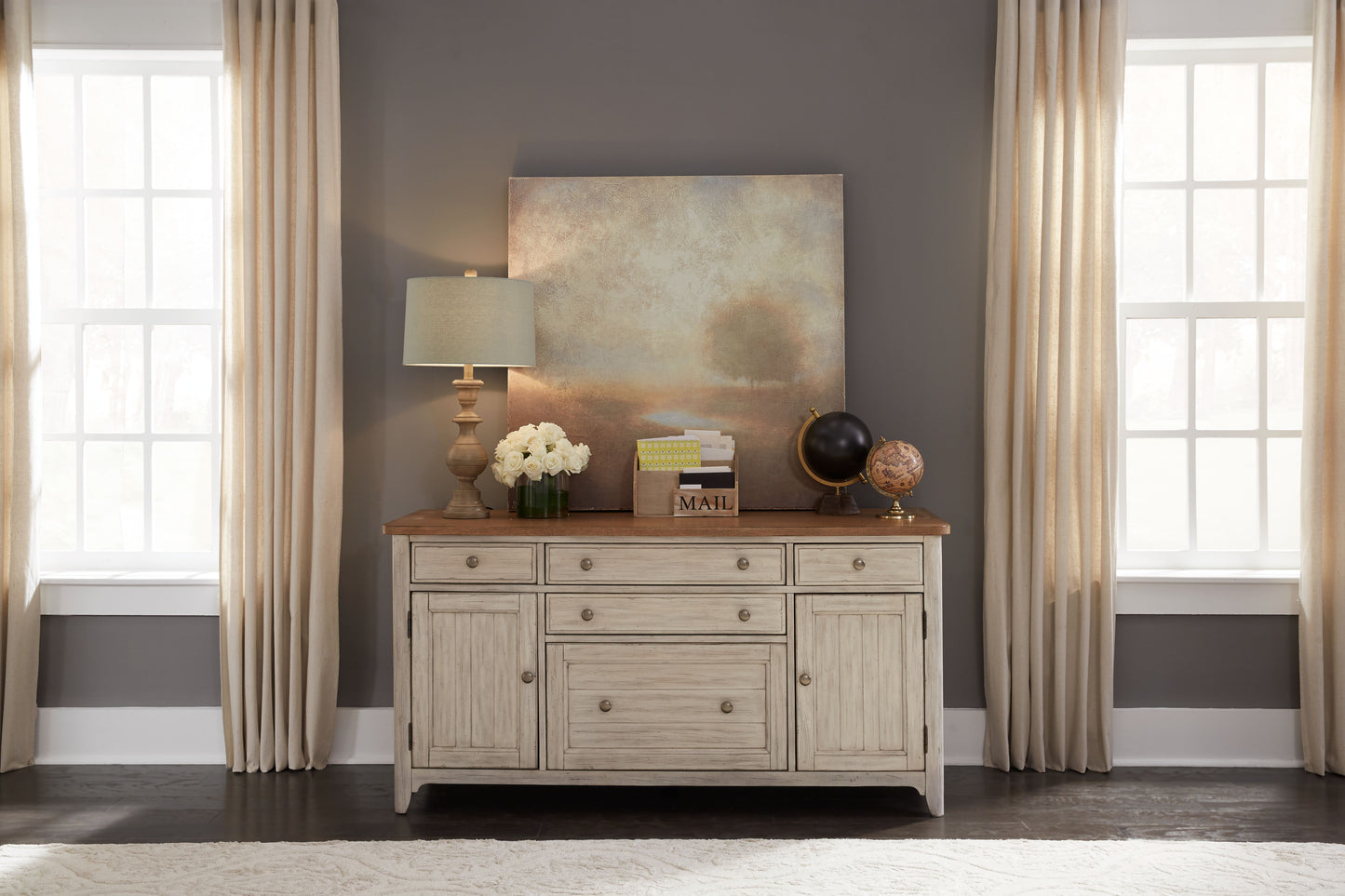 Farmhouse Reimagined Door Credenza