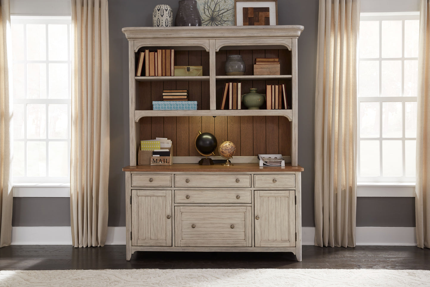 Farmhouse Reimagined Credenza Hutch