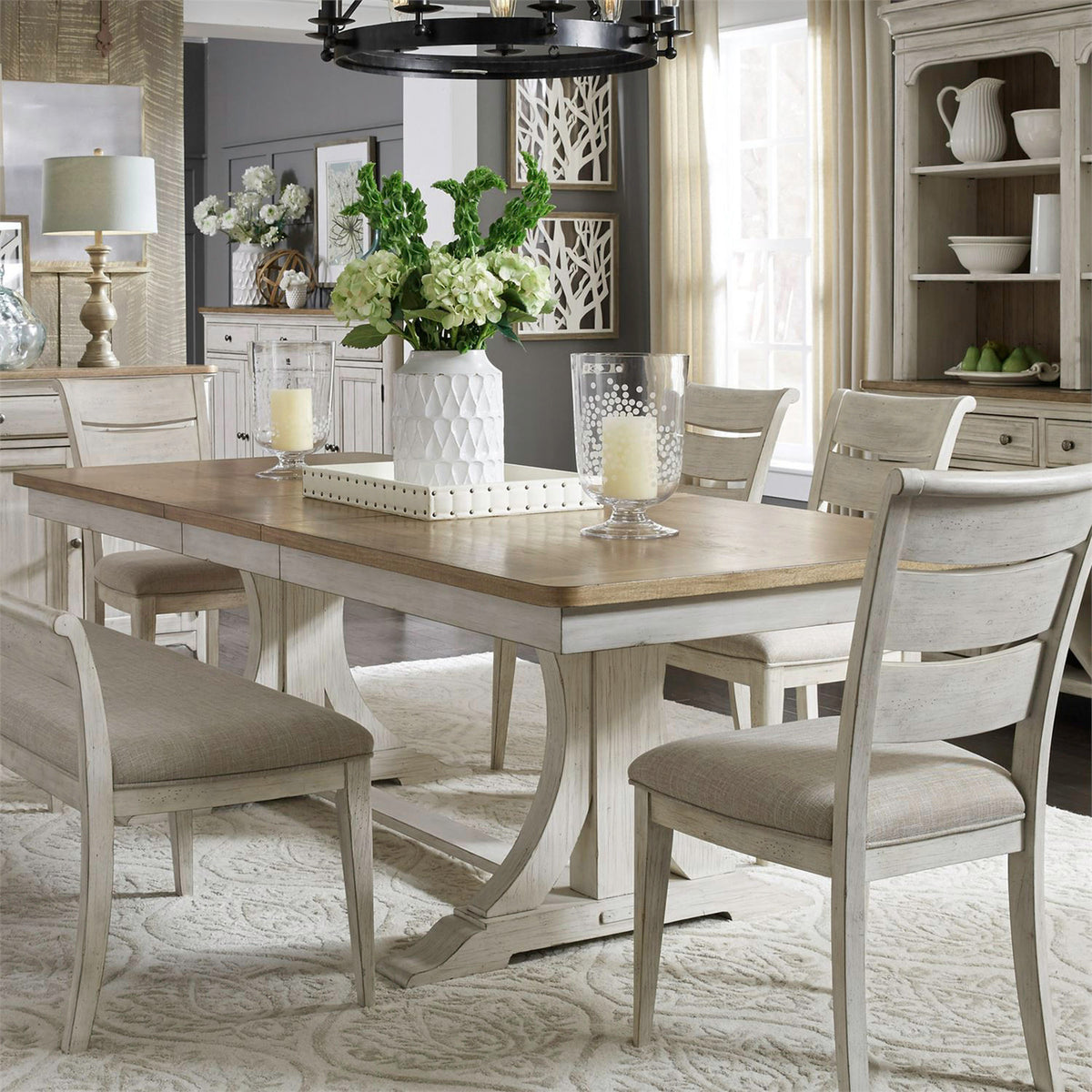 Farmhouse Reimagined 7 Piece Trestle Set