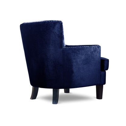 Accent Chair, Blue Velvet