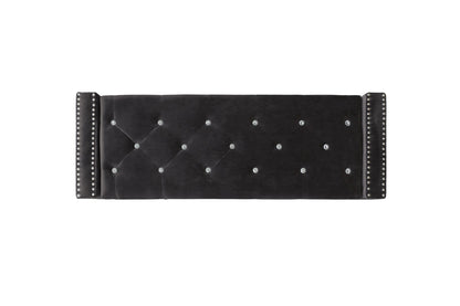 Storage Bench With Black Velvet,3A