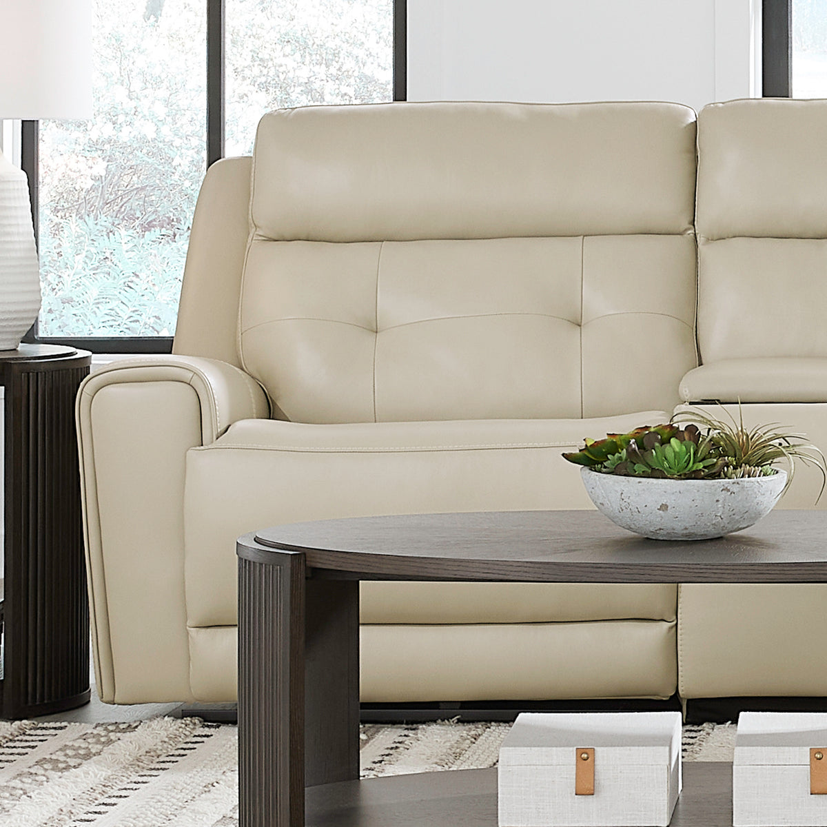 Carrington L Arm Recliner P3 & ZG - Baja Stone