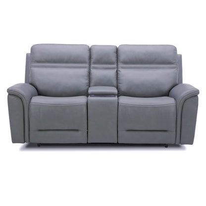 Cooper Loveseat w/Console P3 & ZG - Blue Gray