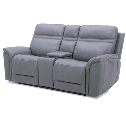 Cooper Loveseat w/Console P3 & ZG - Blue Gray