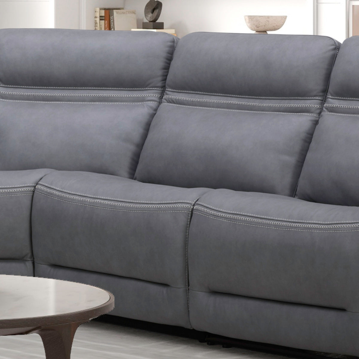 Cooper Armless Chair - Blue Gray