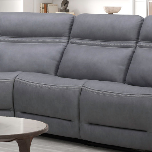 Cooper Armless Chair - Blue Gray