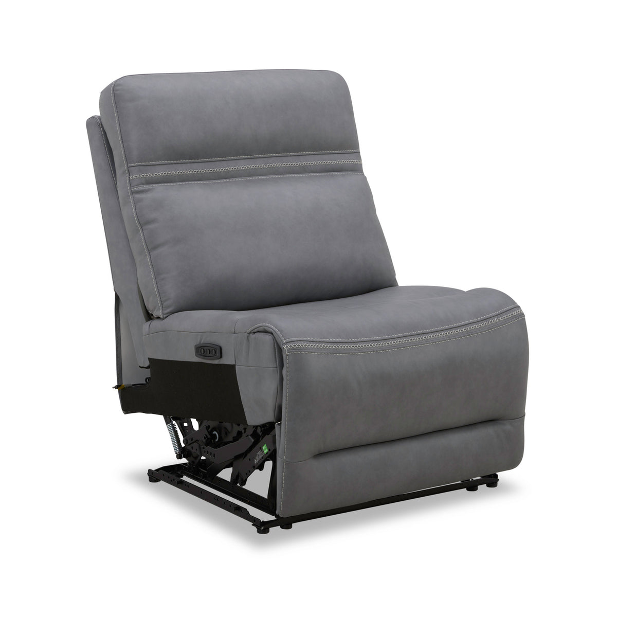 Cooper Armless Recliner P3 & ZG - Blue Gray