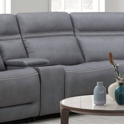 Cooper Armless Recliner P3 & ZG - Blue Gray