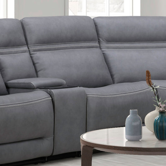 Cooper Armless Recliner P3 & ZG - Blue Gray